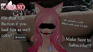 i get gagged and blindfolded while you cum all over my catgirl body