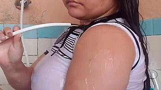 He loves seeing my wet arm in the bath.