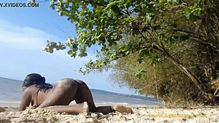 i was butt naked twerking in public on the beach
