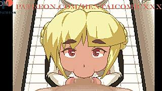 Ichigo-chan experiences various sexual acts in game center anime