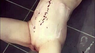 i drip hot wax and ejaculate on my female slave