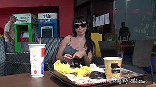 Milf Flashes Nude On Public Street