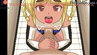 Ichigo-chan experiences various sexual acts in game center anime