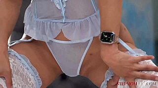 Blonde Stepmom Caitlin Enjoys Big Dick from Stepson Allen