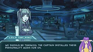 April O’Neil and Lara Croft in a hot space battle