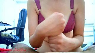 my girlfriend jerks me off like a total pro, unreal