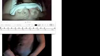 Blonde babe masturbates on webcam