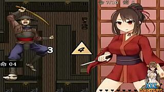 Kunoichi peony gameplay with groping