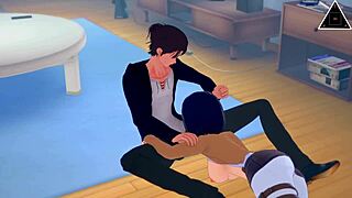 Mikasa Feels Eren's Big Cock Deeply