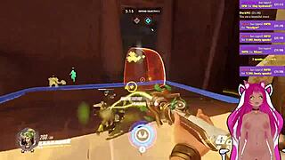 hey, lewdneko gets spanked while playing overwatch?