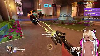 Ei, Lewdneko leva palmadas enquanto joga Overwatch?