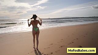 sahara skye gives charles dera a wet blowjob in the car near the beach