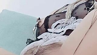 i'm enjoyin' this rough bondage with vibrator, orgasm comin'