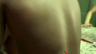 Brazilian brunette in dress, sex with snack bar employee?