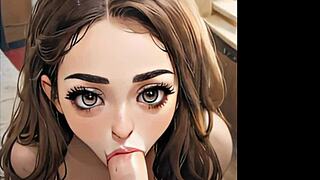 Asmr blowjob hentai anime loop - ai