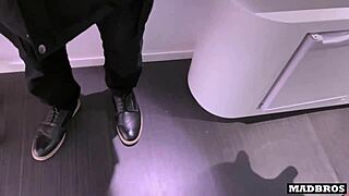 French Goth Slut Gives Her Big Ass For Doggystyle Fucking In Bedroom.