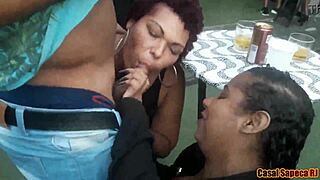 i got a tripple blowjob from grazy, nana, and chubby at the party with evryone watching