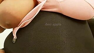 Sexy Indian college coed stripping naked