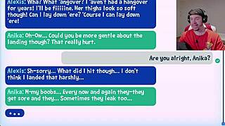 girls engage in pillow fight during lockdown