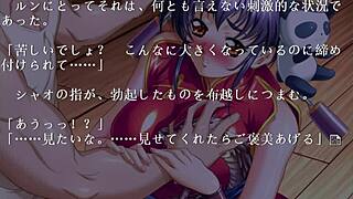 china blue gameplay with biggi bounce beauty in kimono