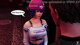 Kiriko From Overwatch Offers Blowjob To Random Guy