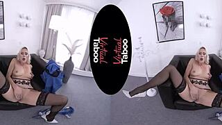 Virtual Taboo brings you into the office with a blonde bombshell.