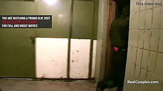 Interracial Couple Daring Outdoor Fuck With Blowjob