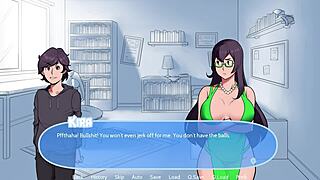 milf shows big tits in snow 😍