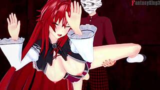 High school dxd ntr madness 3 features rias gremory desiring more behind issei in full hour movie on sheer and ptrn fantasyking3