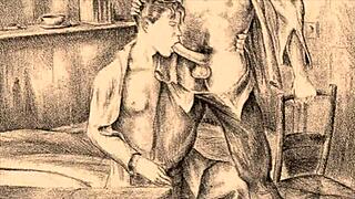 i’m so drawn to these vintage erotic cartoon sketches!