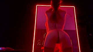 Slut In Torn Leggings Fingers Her Pussy