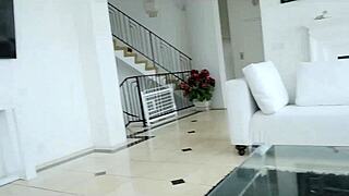 Hot changing room encounter with stepson in casual chat