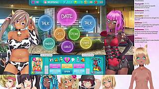 lewdneko streams huniepop 2 double date gameplay in part seven