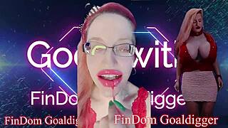 Pink Lip Gloss Goddess Commands Jerk Off Instructions