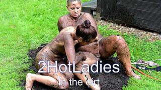 Dirty Lesbian Licks Pussy Roughly
