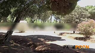 monica smiler takes country cock in wild outdoor bang