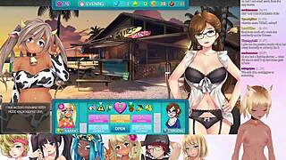 lewdneko streams huniepop 2 double date gameplay in part seven