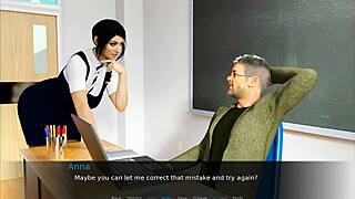 anna faces a challenging exam in the game, testing her knowledge and skills