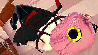 Anya Wants to Have Fun Heating Up a Cock Wearing Her New Adult Costume Version