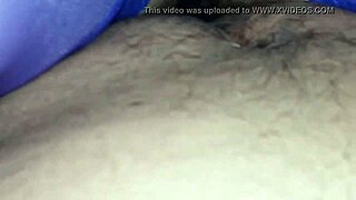 Lover enjoys anal and vaginal sex in hotel room.