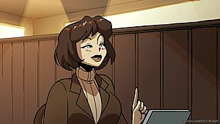 bombshell barista bound in public outdoor