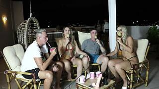 Swinging secrets unfold with elo cardone and victor mustang. Sheer red lingerie leads to a sloppy wet blowjob.