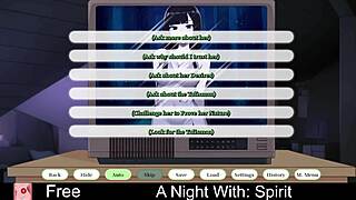 What happens during a night with spirit in erotic roleplay game?
