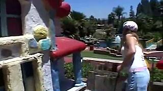 Blonde Petite Teen April In Outdoor Solo Video