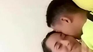 chatting about a sexy couple in bed