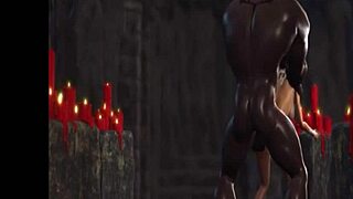 in this 3d porn video, there are big cocks and big boobs in anime style hentai cartoon