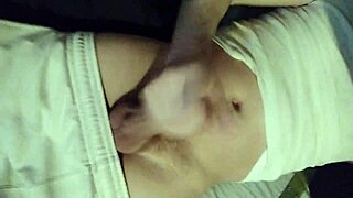 Solo relaxation session with personal enjoyment.