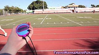 teen girls at party explore oral and fingering in amateur lesbian scene