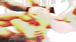 First double penetration for Alia Star in 3on1.