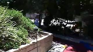 Blonde Petite Teen April In Outdoor Solo Video